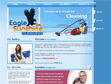 Tablet Screenshot of eaglesunshinecleaningcorp.com